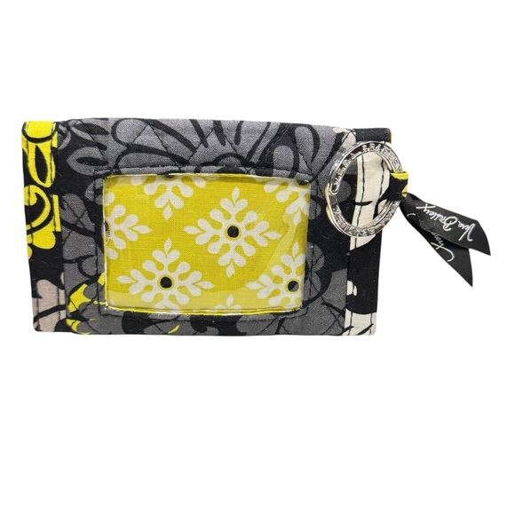 Vera Bradley Baroque Quick Swipe ID Wallet Key Ring Floral - Picture 3 of 10